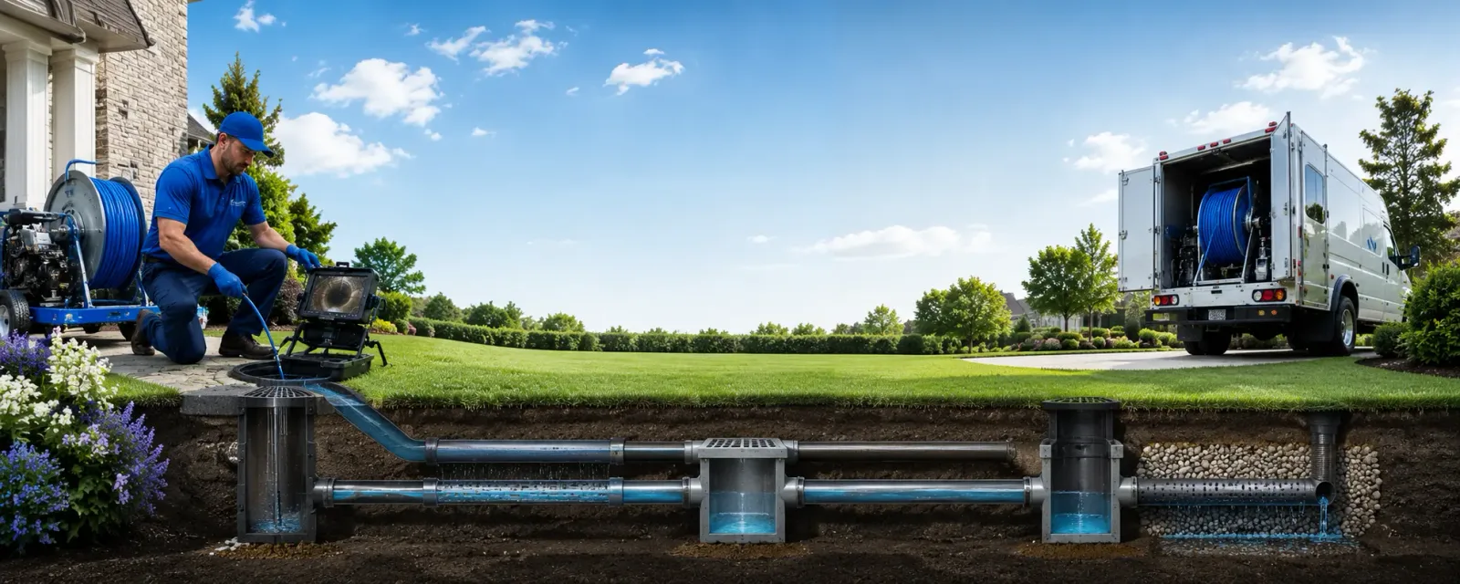 Outdoor drain cleaning information for Iva, SC